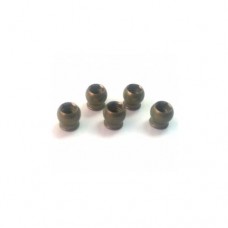 3racing (#3RAC-BS5005/TE) 7075 Aluminum 5mm Hex Ball Stud L=5 (5 pcs) - Teflon Coated