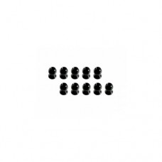 3racing (#3RAC-BS58H5/BL) 5.8MM Hex Ball Stud L=5 (10 pcs) - Black