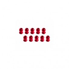 3racing (#3RAC-BS58H5/RE) 5.8MM Hex Ball Stud L=5 (10 pcs) - Red