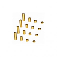 3racing (#M4WD-01/GO) 2mm Spacer Set (gold)