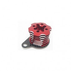 3racing (#MIF-020/RE/WO) Speed Control Engine Heatsink For Mini Inferno - Red/Woven