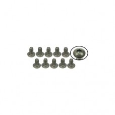 3racing (#TS-BSM203M) M2 x 3 Titanium Button Head Hex Socket - Machine (10 Pcs)