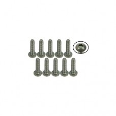 3racing (#TS-BSM208M) M2 x 8 Titanium Button Head Hex Socket - Machine (10 Pcs)