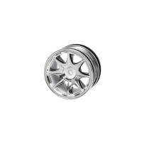3racing (#WH-04/SI) 1/10 8 Spoke Wheel Set For Tamiya M-Chassis Series (4pcs)- Silver
